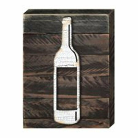 CLEAN CHOICE Wine Bottle Art on Board Wall Decor CL2959960